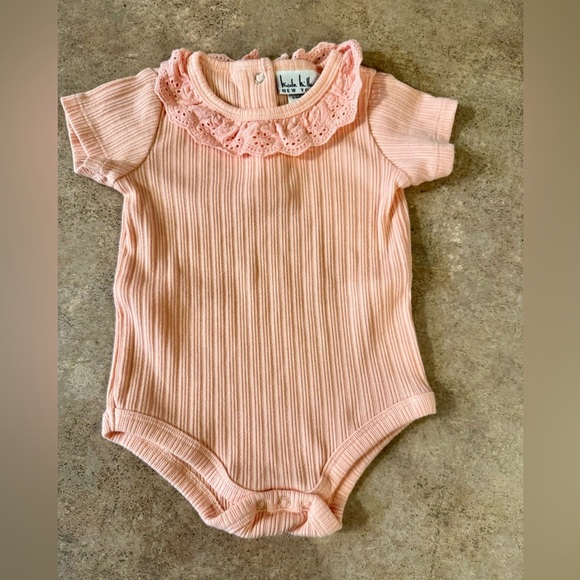 Nicole Miller - 6/9 Month Three piece Peach and Green Set -NWOT - Picture 12 of 14